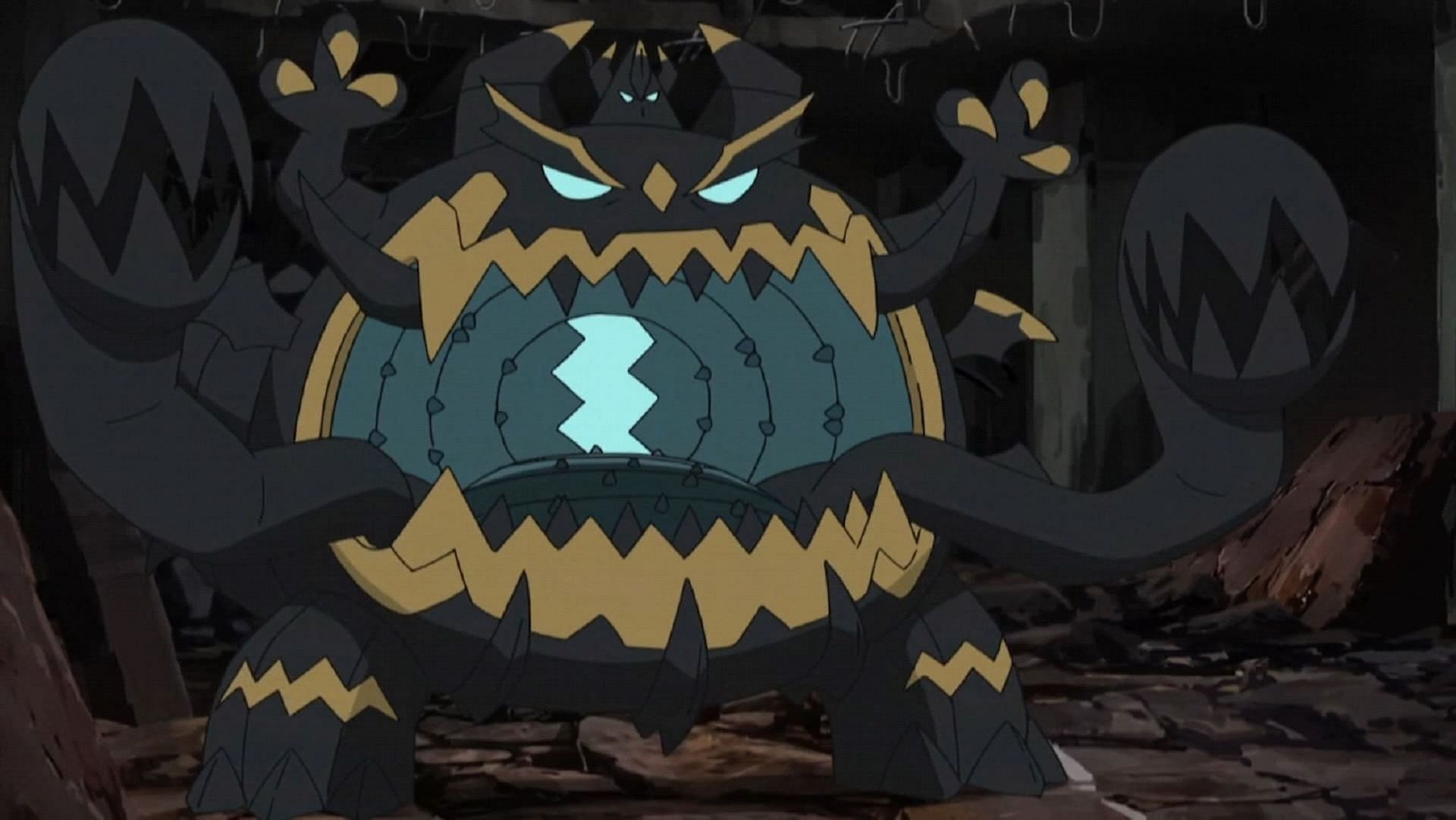 Guzzlord in the anime (Image via The Pokemon Company)